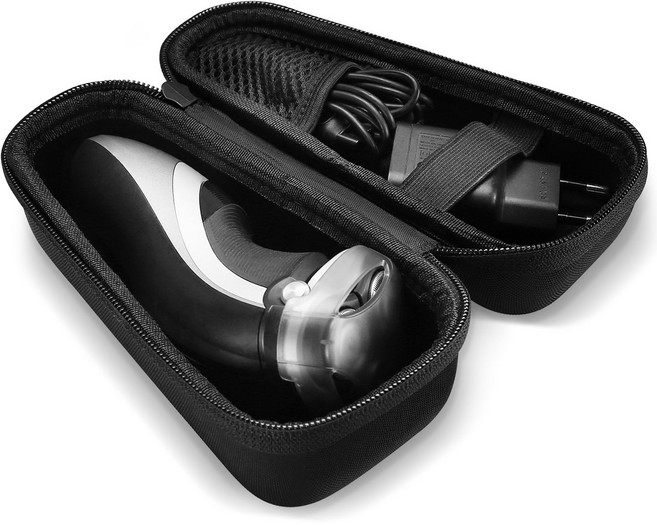 ProCase 여행용 하드 EVA 보호 케이스 Philips Norelco OneBlade 면도기 케이스 스트랩 대응 대응 기종：Philips Norelco OneBlade 맨즈 하이브리드 전동 트리머와 면도기 - 블랙