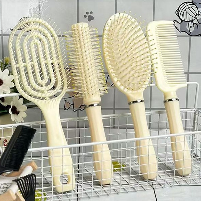 온더레브 3초 뿌리 볼륨업 헤어브러쉬 4종 세트, 1개, 아이보리