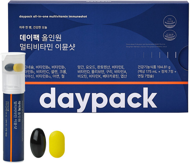 데이팩 올인원 액상 멀티비타민 이뮨샷 5000%, 1개, 7회분
