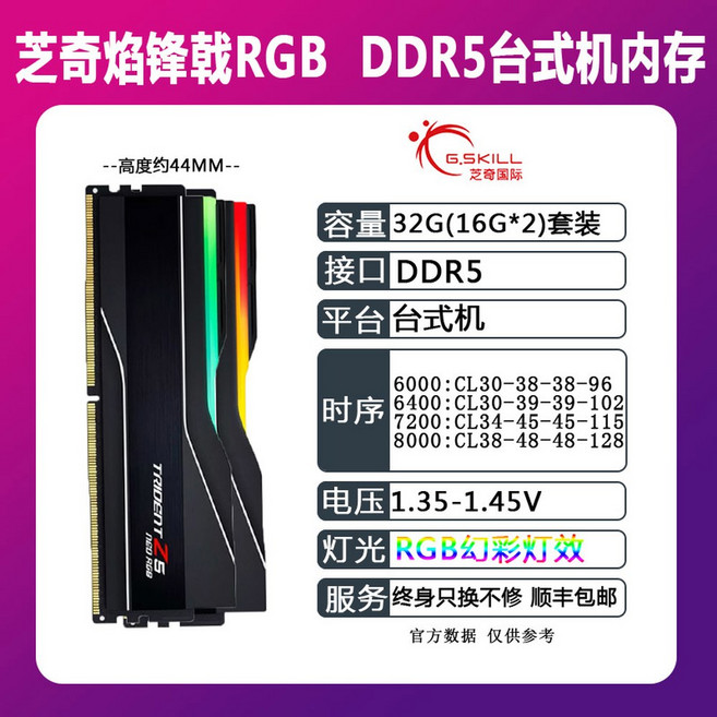 G L Ripjaws S5 시리즈 96GB 인텔 메모리 U M 3 0 RAM CL344646108 XMP 컴퓨터 1 35V DDR5 2x48GB 6800MT/s 데스크탑, 7200MHz, 1 파이어니어 16G 2 DDR5 AMD EXPO