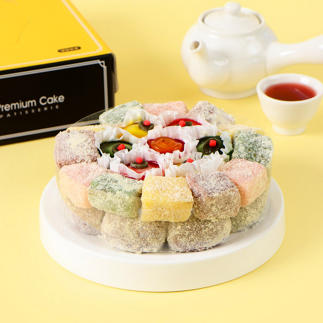 빚고을 떡케이크 2호(5-6인용) 생일선물, 1박스, 1.325kg