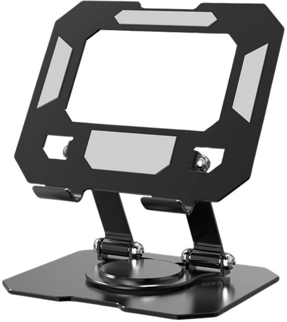旋轉平板架 碳素鋼材質適用4-16吋平板裝置, 黑色, 1個, 360度旋轉金屬支架