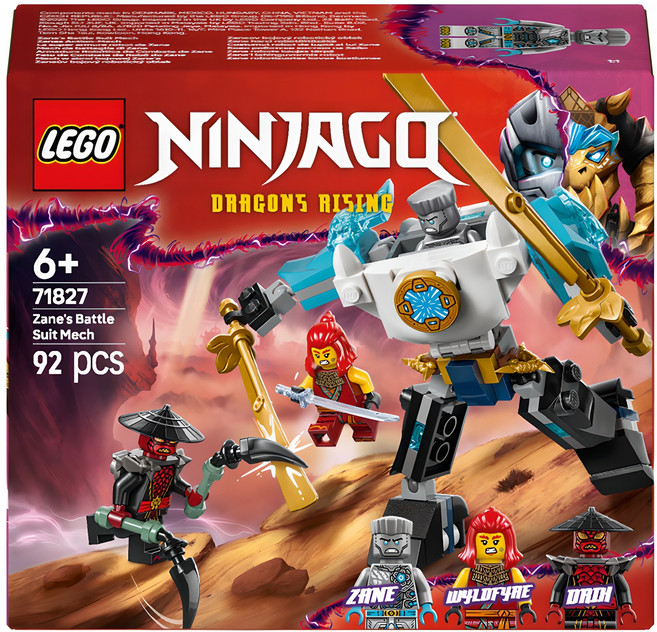 레고 닌자고 쟌의 배틀 수트 로봇 71827, 혼합색상, 1개