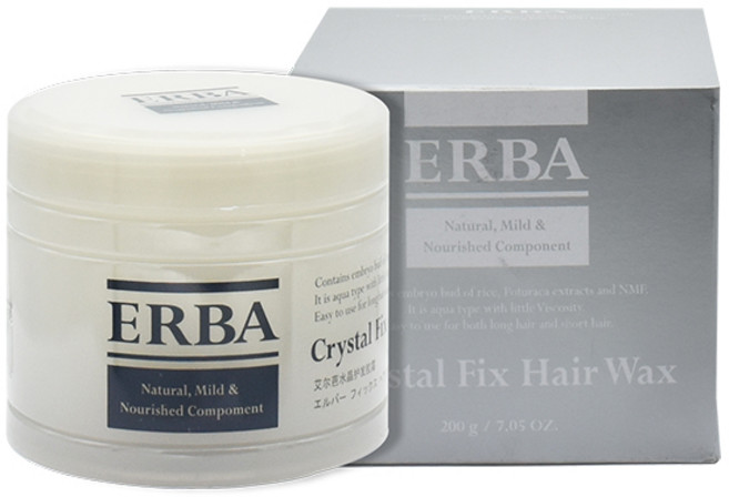 ERBA 크리스탈 픽스 소프트 헤어왁스, 1개, 200g