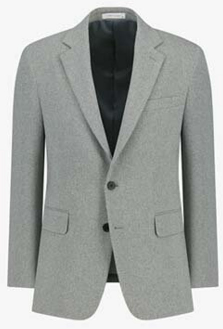 리버클래시 LJW26202 라이트 그레이 세미핏 투톤 싱글 셋업 자켓