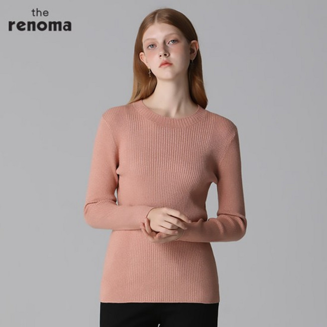 [최초가142000] 라운드넥 골지 니트