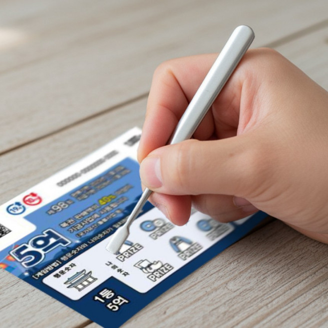 스텐 즉석 복권 긁개 긁기 긁는 도구 스크래퍼, 행운복권긁기칼, 1개