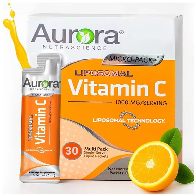 Aurora Nutrascience 오로라 마이크로팩 리포좀 비타민C 1000mg 7ml x 30패킷, 1개, 210ml - 쿠팡