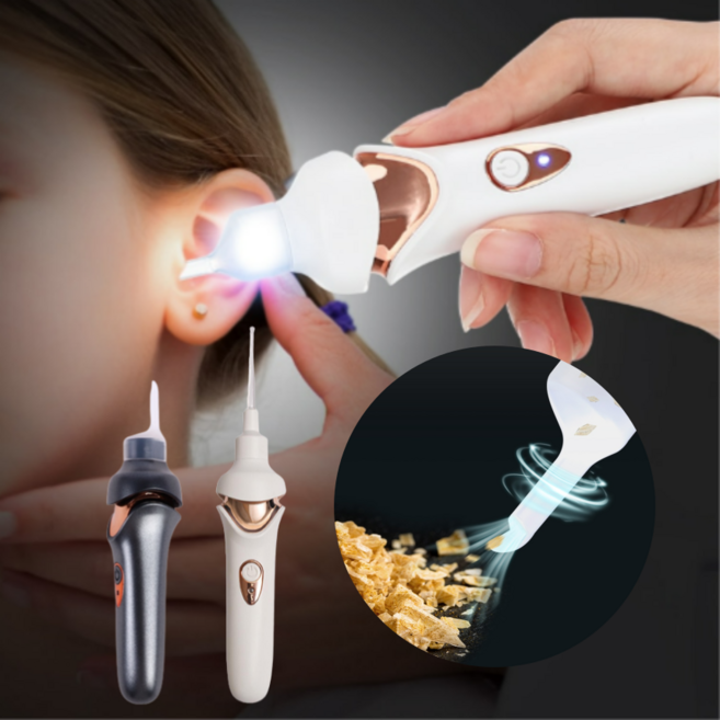 귀후비개 전동 귀지흡입기 1개입 화이트 1개, 1세트