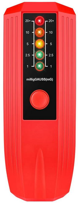 EMF 계량기 LED 조명 장착 고정밀 전자기장 방사선 검출기 고스트 헌팅 초자연 장비 테스터, 1개