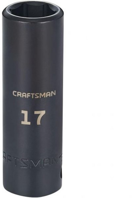 CRAFTSMAN 소켓세트 복스알 장인 딥 임팩트 소켓 미터법 1/2인치 드라이브 17mm CMMT16078, 17 MM