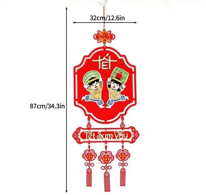 베트남 새해 2026 장식 말의 해 걸이 장식품 집 벽 장식 방 액세서리 새해 선물, 20 S9