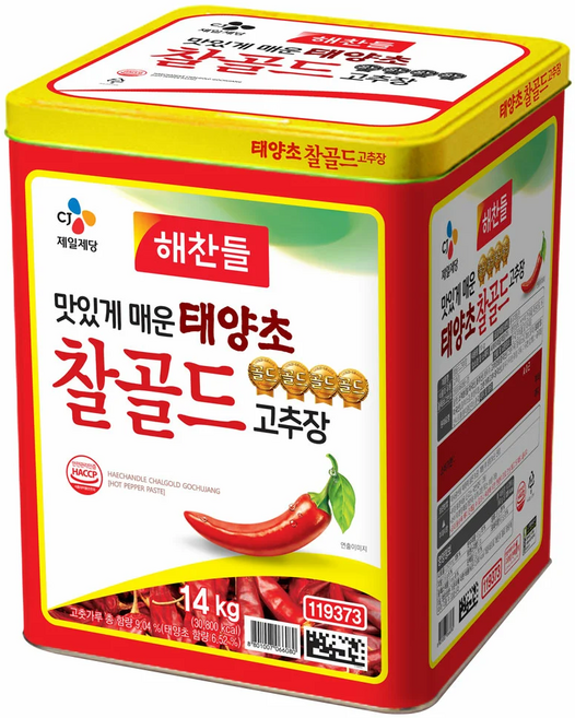 해찬들 태양초고추장 14kg, 1개