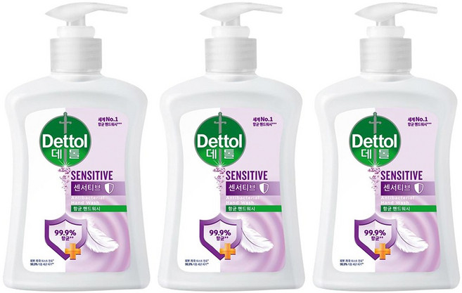 데톨 항균 핸드워시 센서티브 쟈스민향