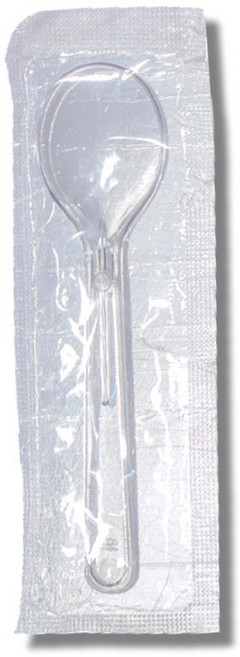 12cm 투명 아이스크림 스푼 개별포장 500개입 일회용수저 플라스틱 스픈, 1개, 500개