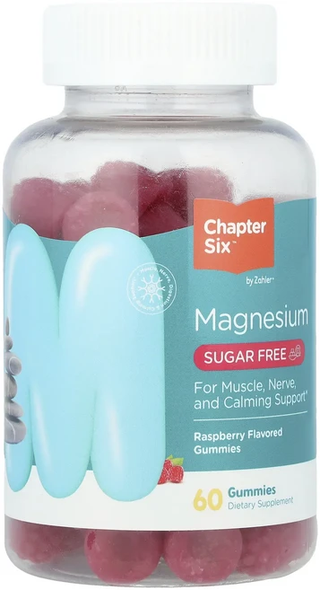 단백질 비타민 철분 마그내슘 칼슘 Chapter Six 마그네슘 구미젤리 무설탕 라즈베리 구미젤리 60개(구미젤리 1개당 100mg) 고루고루섭취해주세요, ChapterSix마그네슘구미젤리무설탕라즈베리구미젤리6, 1개 - 쿠팡