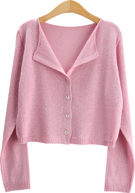 밀턴 오픈 카라 숏 여름 가디건 6color