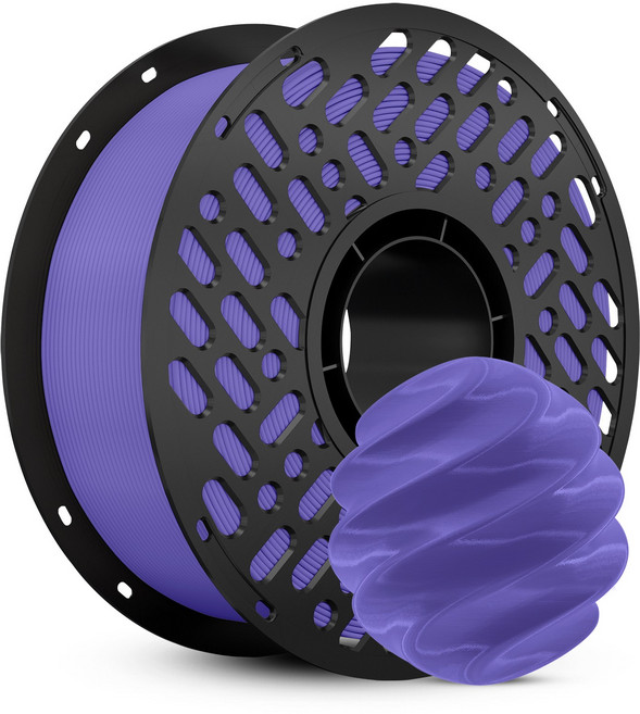 CaiLab 고강도 고탄성 PLA+ 3D 프린터 필라멘트 1.75mm 노즐 막힘 없는 선경 안정성 1kg | 뱀부랩 3D 프린터(P1S P2S A1 H2D등) 호환, 라벤더 보라색, (PLA)