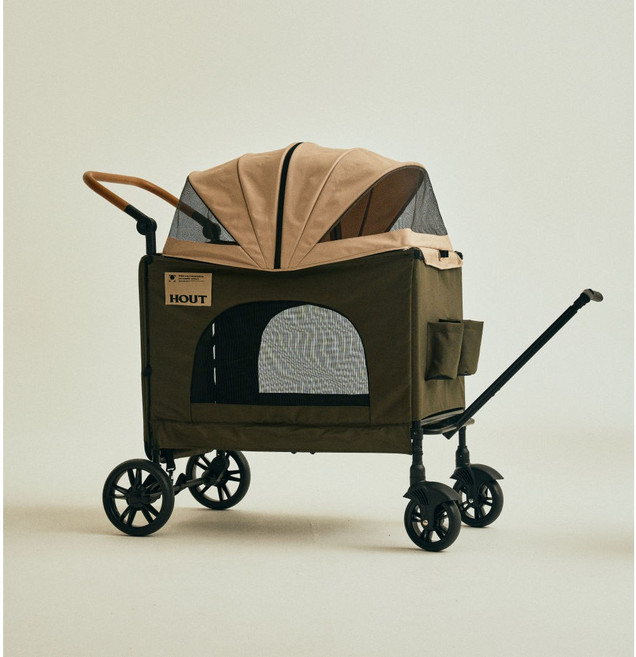 하웃 강아지 유모차 대형견 다견 저상형 개모차, 추가옵션없음, 컵홀더1개, 1개