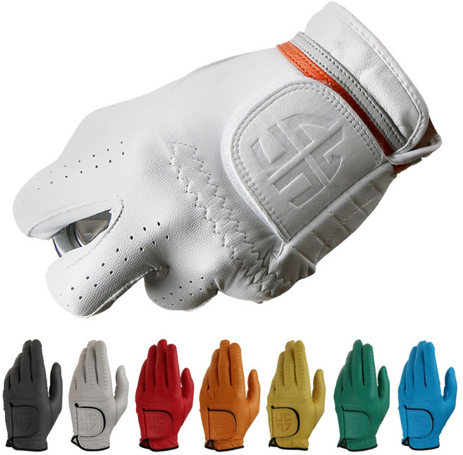 헨리스튜어트 스킨핏 천연양피 칼라 골프장갑, 블루, 1개