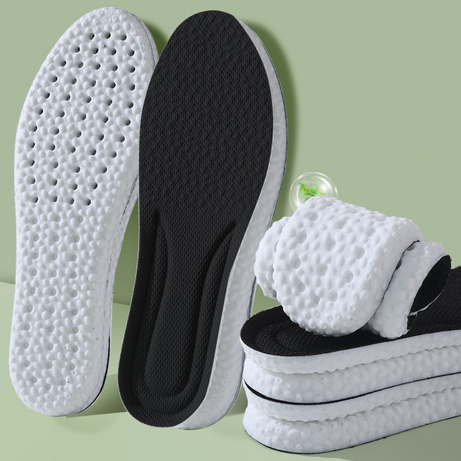 1+1 푹신한 쿠션 신발 깔창 인솔 24g, 블랙