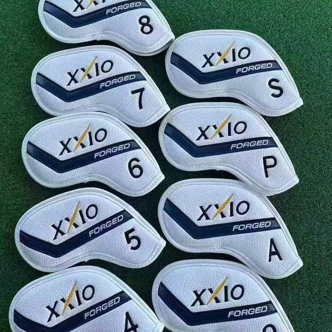XXIO 高爾夫鐵桿桿套 球桿頭套, 1個, 白色磁鐵閉合