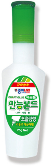종이나라 초슬림형 목공용 만능본드 25g 낱개 기능성풀