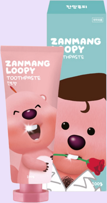 잔망루피 애플민트향 치약 100g, 1개