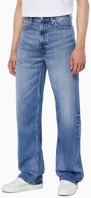 [백화점 정품] 캘빈클라인 진 남성 배기핏 미드블루 텐셀 데님 (4RC735G)