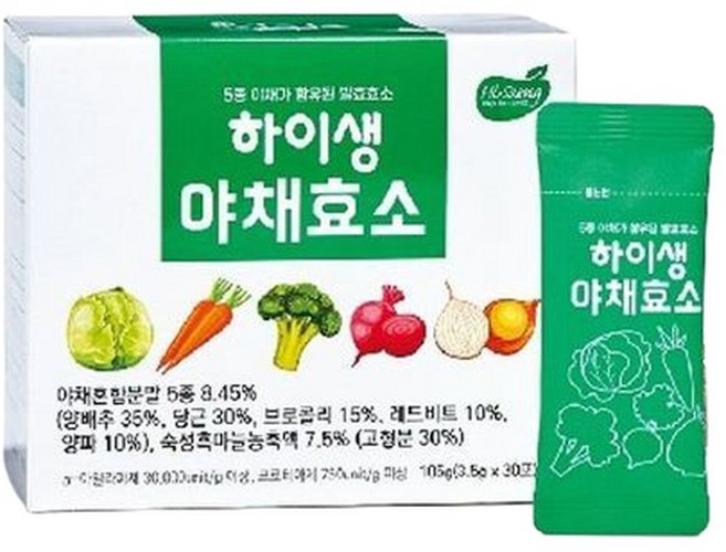 하이생 야채효소 30포 6박스(총 180포)35517251, 6박스, 3.5g