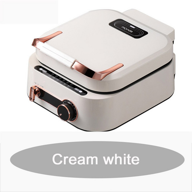 무연 프라이팬 스테이크 바베큐 다기능 전기 밥솥 들러붙지 않는 1800W 주방 가전, Cream white, 03 Cream white, 03 Cream white