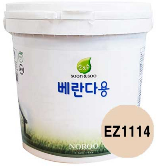 순앤수 베란다용페인트 2L 무광 친환경 다용도실 벽면, EZ1114, 1개
