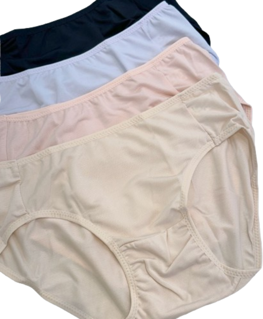 100% 국산 여성 인견 오가닉 순면스판 삼각팬티 4p