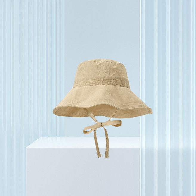 디프른티 여성 큰챙 와이어 보넷 리본 턱끈 버킷햇 자외선차단 벙거지모자