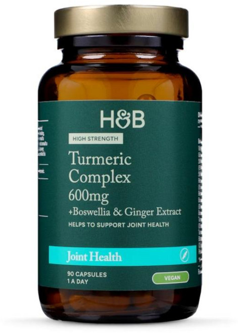 홀랜드앤바렛 터메릭 600mg 플러스 보스웰리아 진저 캡슐 Holland & Barrett Turmeric, 1개, 90정