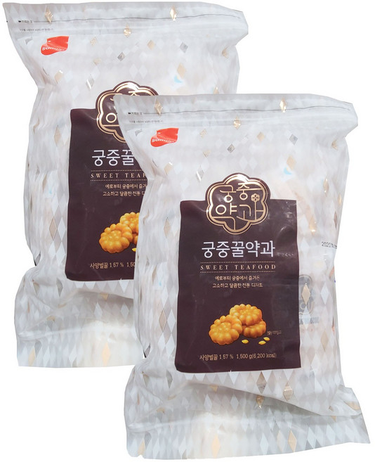 무료배송!! 삼립 궁중 꿀 약과 1.5kg 코스트코 개별포장 미니 약과, 2개
