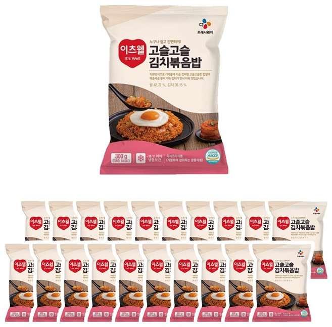 CJ 이츠웰 고슬고슬 김치볶음밥 300g, 20개