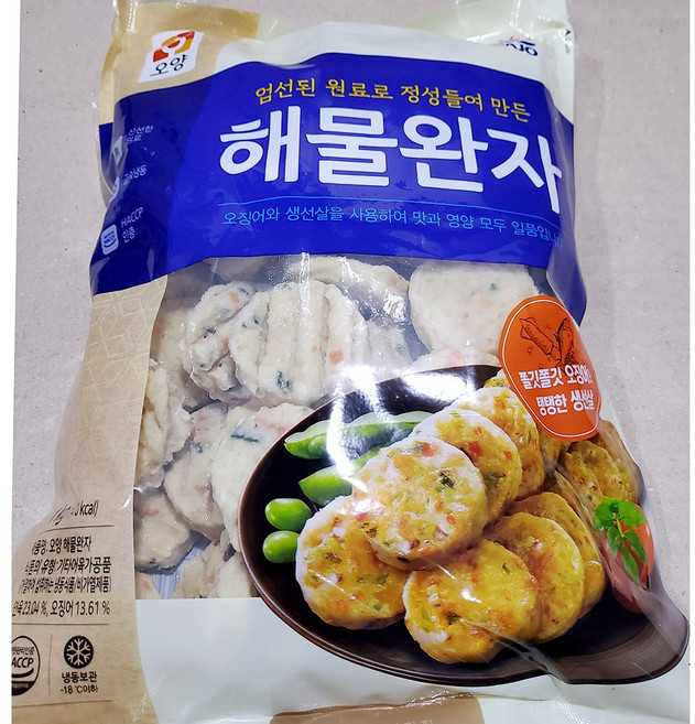 냉동 해물동그랑땡 1000g 아이반찬 해물완자 경단, 1kg, 1개