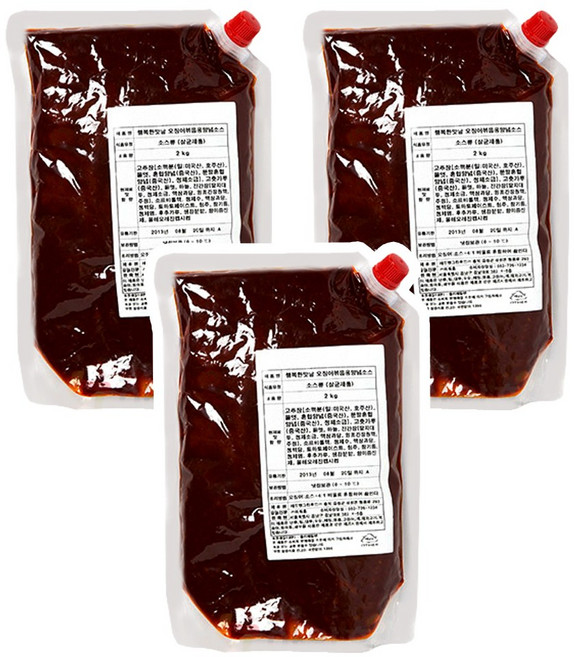 아워홈 행복한맛남 오징어볶음용 양념소스, 3개, 2kg