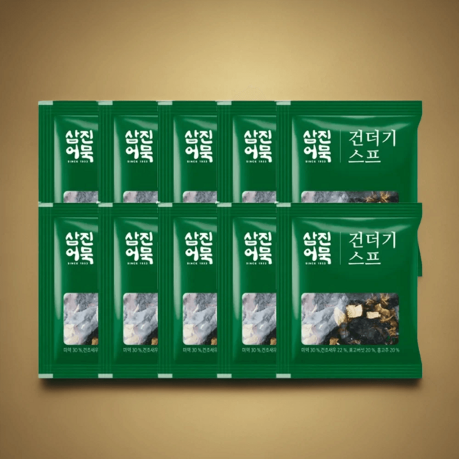 삼진어묵 국물요리 어묵탕 건더기스프 3g 10매 맛있는, 10개