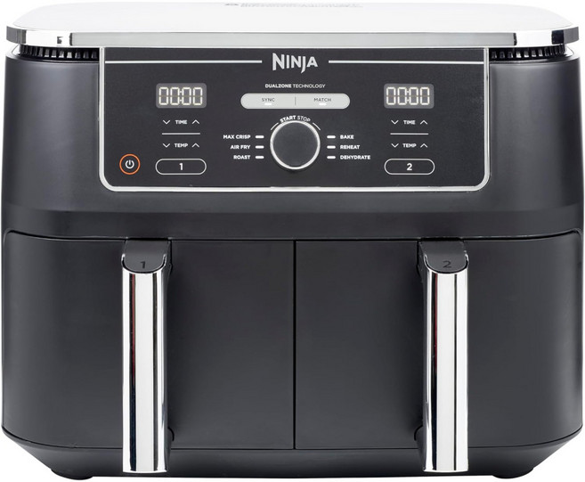 Ninja Foodi max 듀얼존 핫 af400eu 용량 9.5리터 2개 에어프라이어, 9.5L
