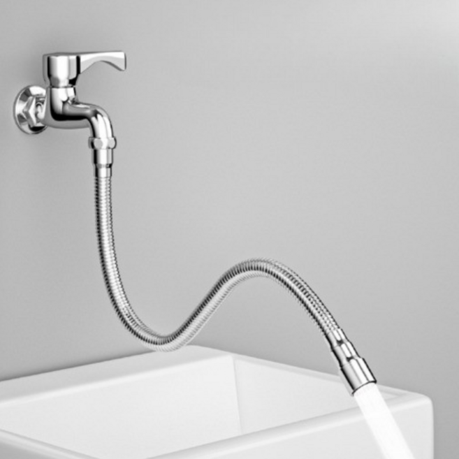 모덱스 360도 회전 올스텐 수도 연장호스, 올스테인리스