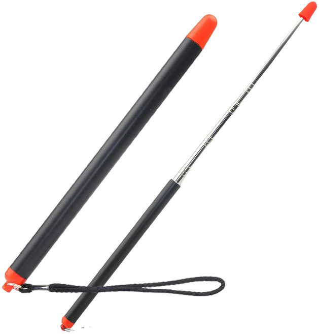 안테나지시봉 브리핑봉 프리젠테이션 봉, 1개, 블랙