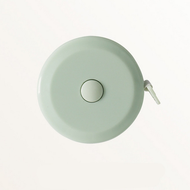 馬卡龍捲尺150cm 自動伸縮卷尺 糖果色皮尺, 綠色, 1個