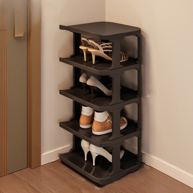 리브리카 조립 신발장 5단, 1개, 블랙