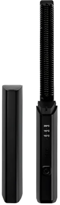 쿨린 휴대용 뿌리볼륨 무선 미니 빗 고데기, 블랙, CL-604 (머릿결손상최소화)