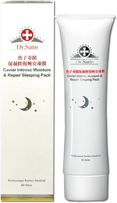 Dr.satin 魚子奇蹟保濕修復晚安凍膜 條裝 保濕調理 台灣公司貨, 1件, 100g