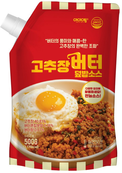 아이엠소스 고추장버터덮밥소스 비빔밥, 1개, 500g