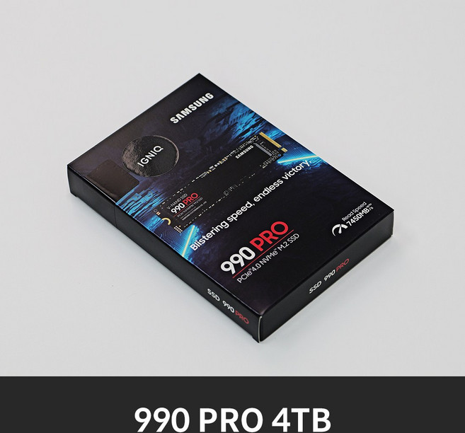 삼성전자 990 PRO M.2 NVMe 4TB 5년 A/S 이그닉