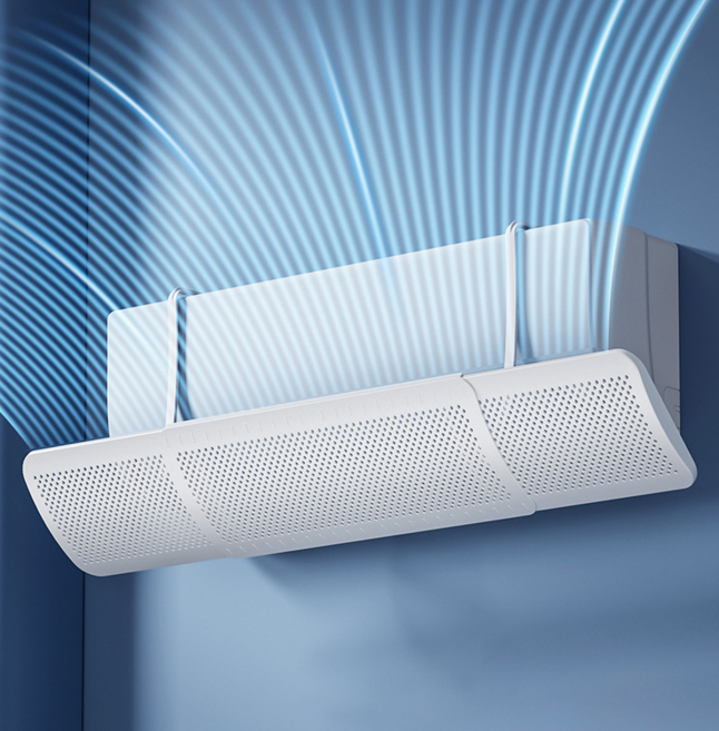 힙노트 무타공 걸이형 접이식 벽걸이 에어컨 바람막이 가림막 길이조절 각도조절, 1개, 길이조절 바람막이